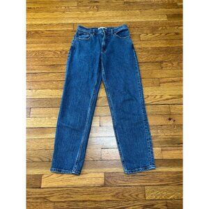 Abercrombie & Fitch Womens High Rise Mom Jean Size 2/26 27x27 Blue Dark Denim